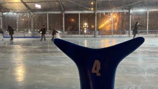 Una imagen de la pista de hielo.