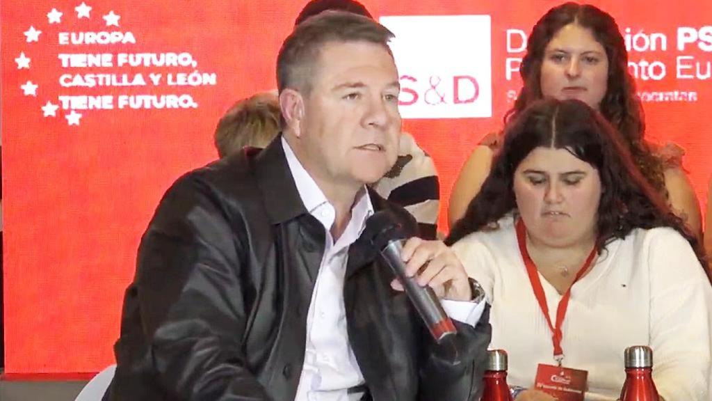 Emiliano García-Page en la IV Escuela de Gobierno del PSOE de Castilla y León