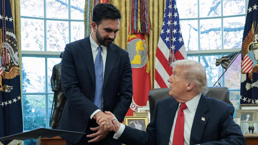 El presidente estadounidense Donald Trump en la Casa Blanca con el nuevo alcalde de Nueva York, Zohran Mamdani.