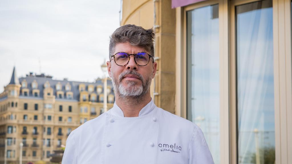 El chef Paulo Airaudo en el Hotel María Cristina de San Sebastián.