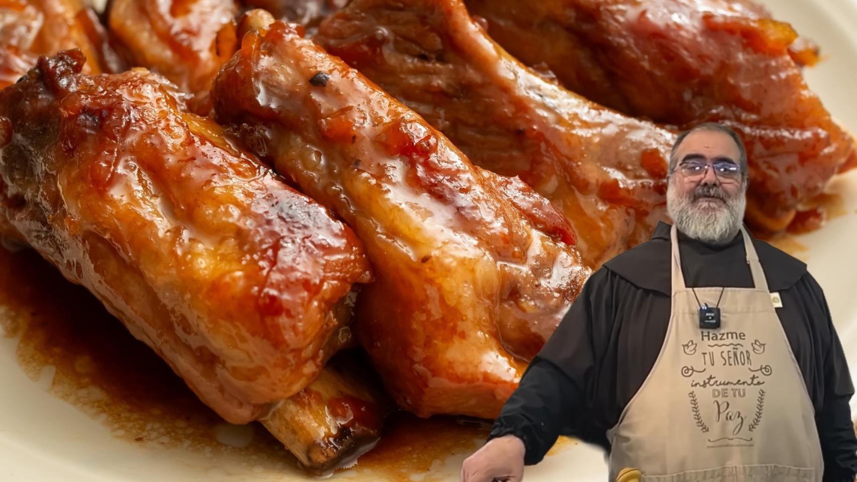 Fray Ángel en un montaje de El Español