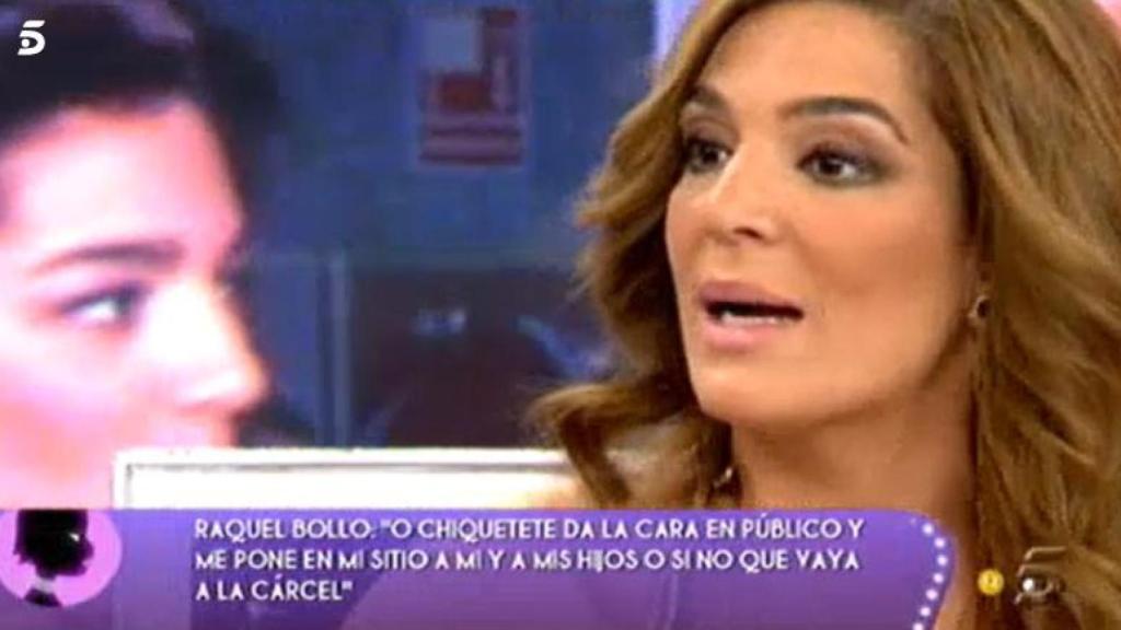 Raquel Bollo en 'Sálvame'.