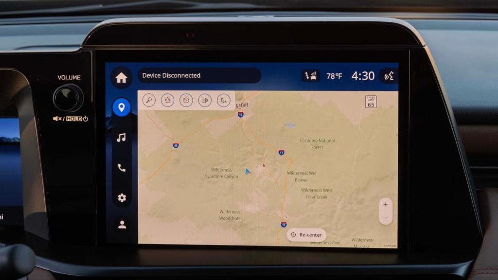 Pantalla táctil con Android Automortive del Subaru Outback 2026