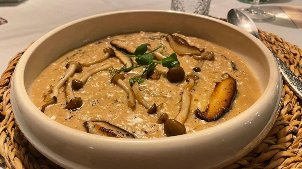 El risotto nevado a la trufa.
