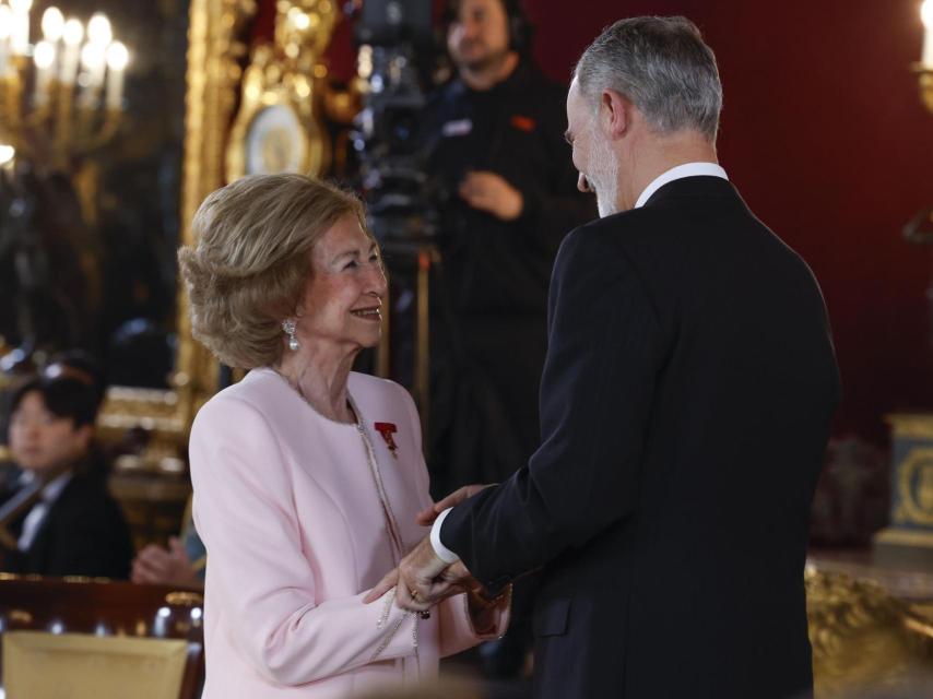 El Rey, muy cariñoso con su madre.