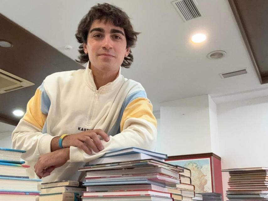 Borjamina en su nueva librería.