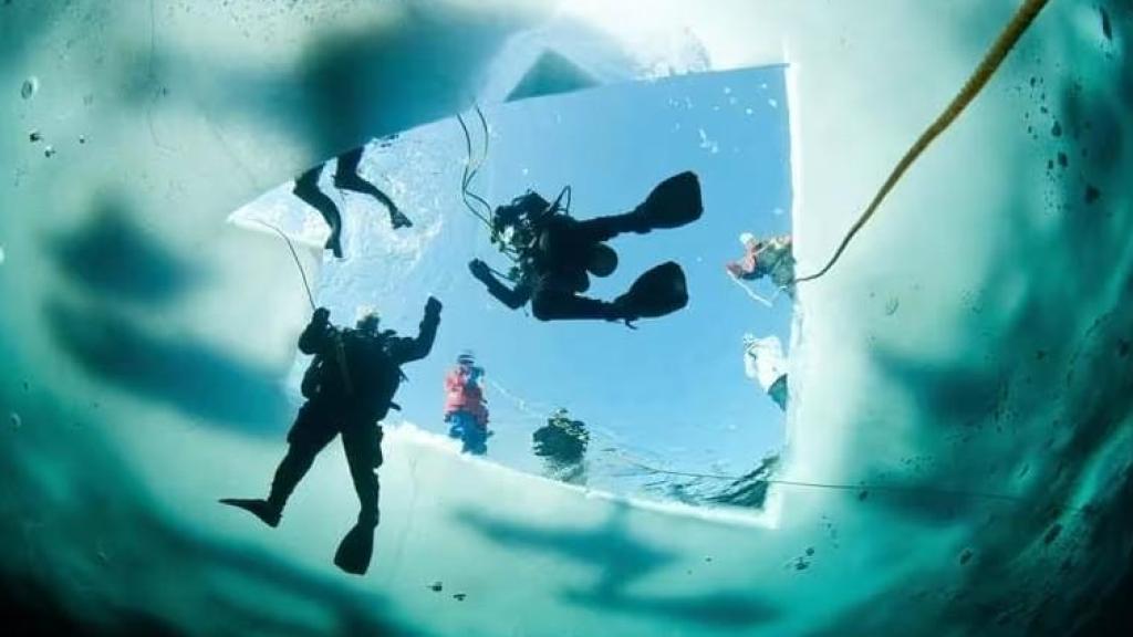 Buceadores en Quebec.