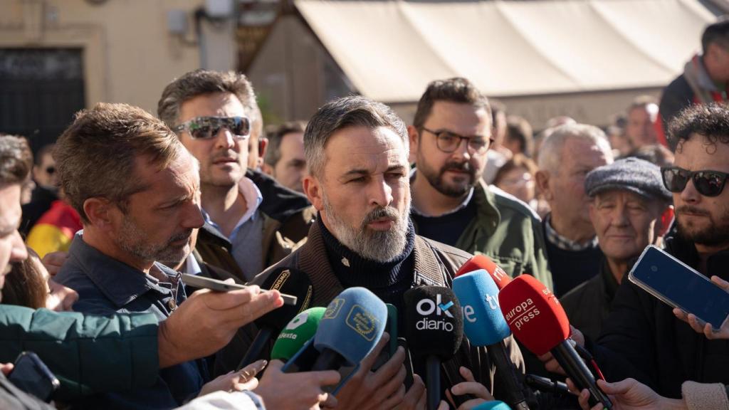 O presidente da Vox, Santiago Abascal, fará uma declaração aos meios de comunicação nesta sexta-feira em Coria (Cáceres).