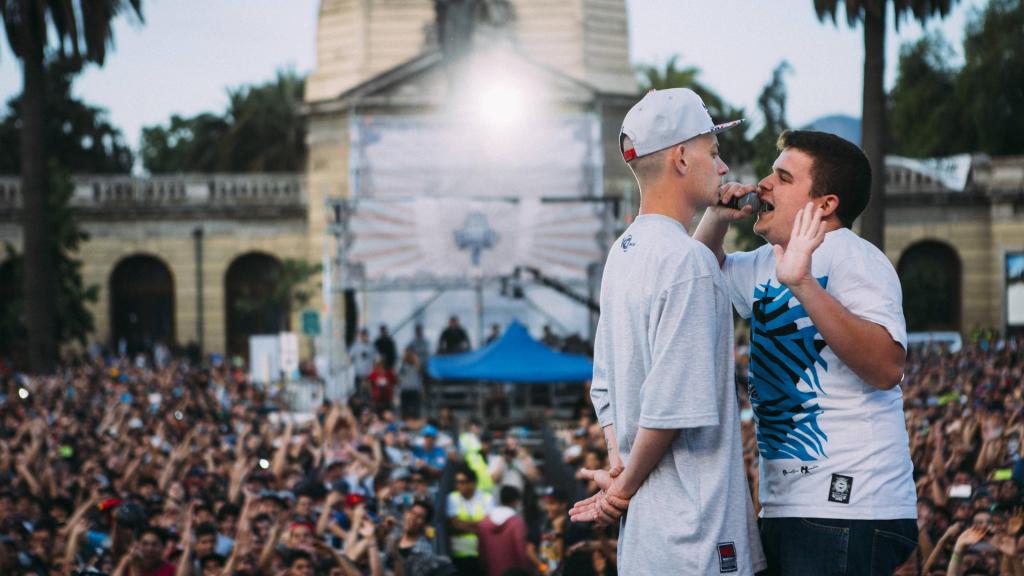 Arkano, durante su famosa batalla contra Dtoke en la Final Internacional de 2015