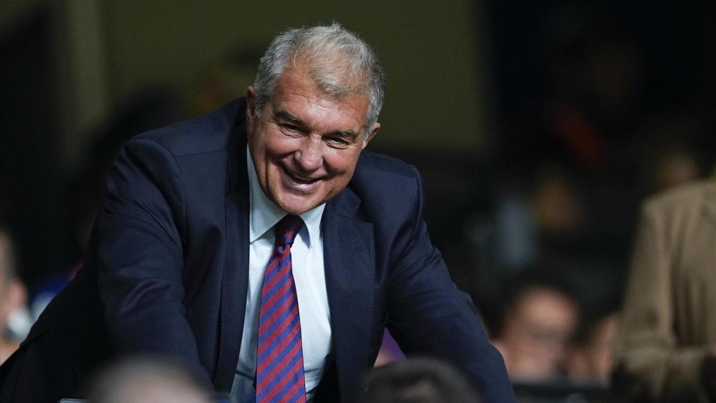 Joan Laporta, en el palco