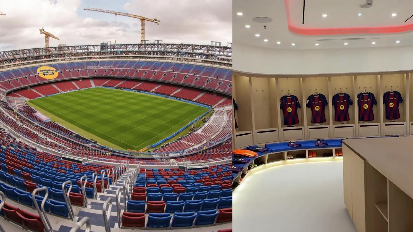 El nuevo vestuario del FC Barcelona en el Camp Nou