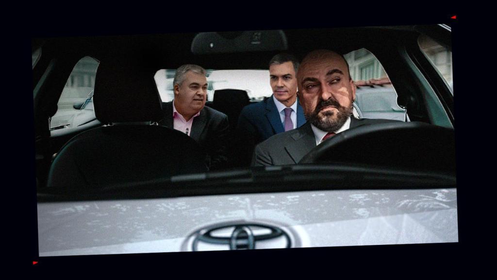 Recreación del viaje de Pedro Sánchez desde el Aeropuerto del Bilbao a un caserío vasco para reunirse con Arnaldo Otegi