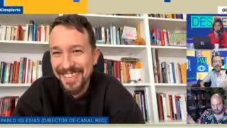 El exvicepresidente Pablo Iglesias, en el informativo matinal de su Canal Red.