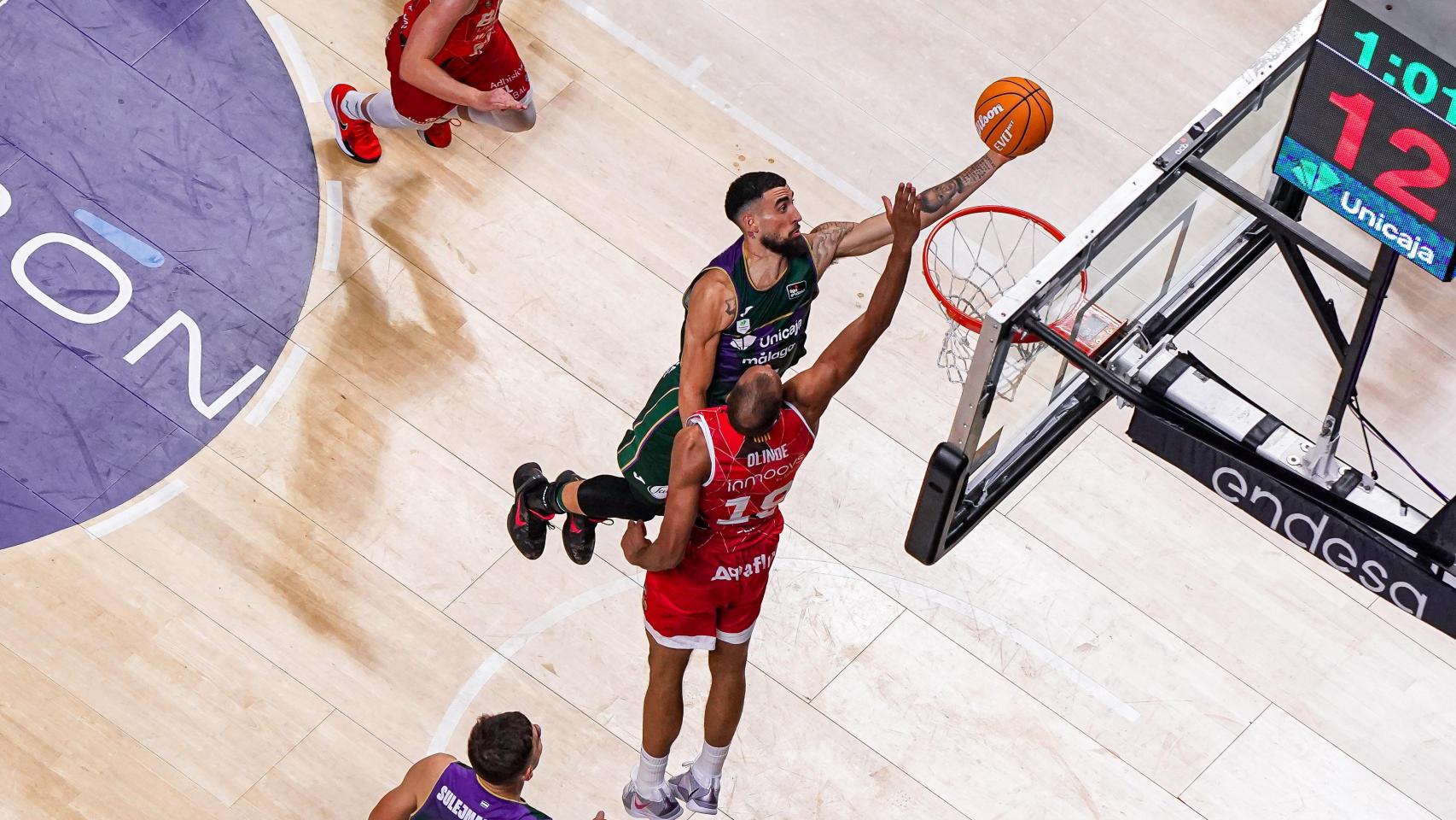 Chris Duarte durante el Unicaja vs. Manresa de la Liga Endesa