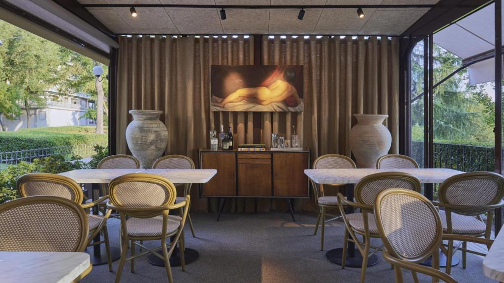 Las mesas de Kiosko Moret.