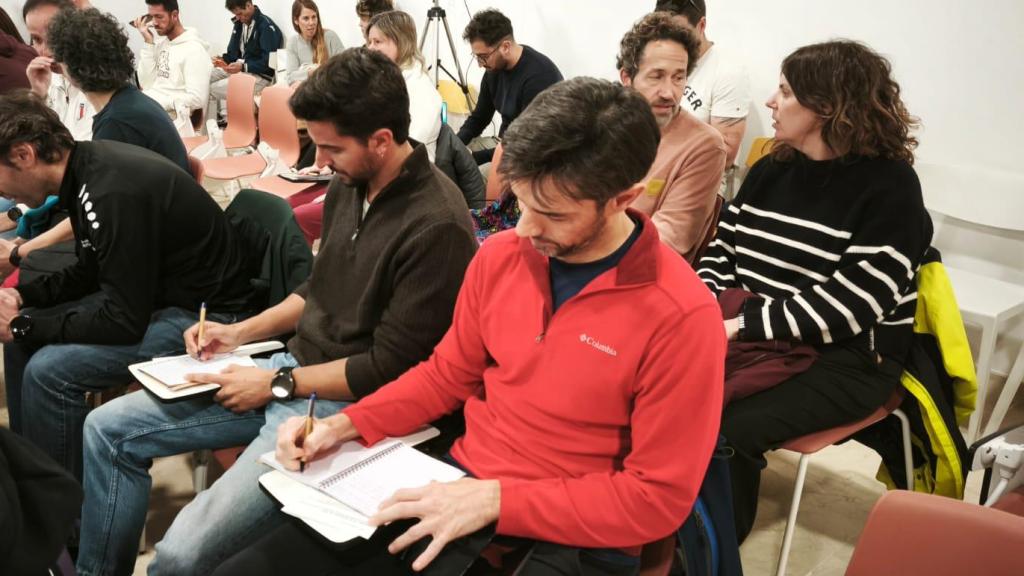 Pedro y José María durante el II Congreso Internacional de Actividad Física y Deporte en Alcázar de San Juan.