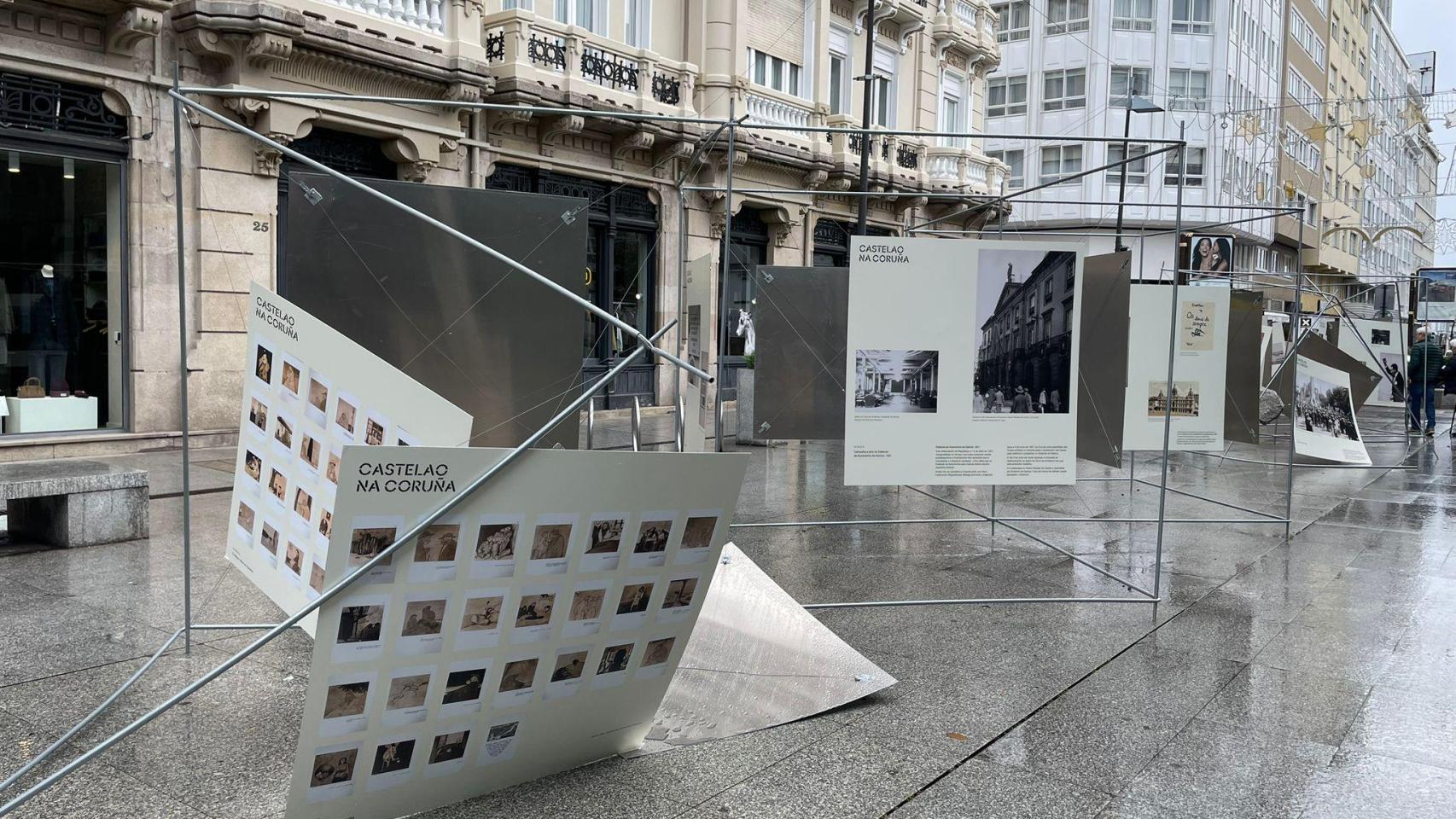 Exposición de Castelao vandalizada