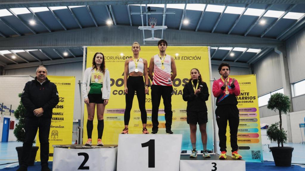 Ganadores de una prueba de Coruña Corre.