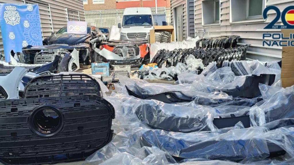 Material recuperado por la Policía Nacional