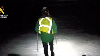 El equipo del Greim de Jaca en el dispositivo de búsqueda del desaparecido.