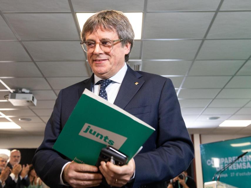 El líder de Junts, Carles Puigdemont, el pasado 27 de octubre en Perpiñán (Francia).
