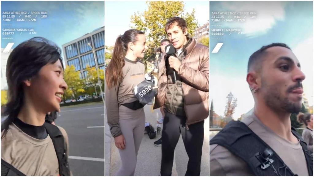 Zara revoluciona el 'running' en Madrid con una retransmisión en directo guiada por Martiño Rivas