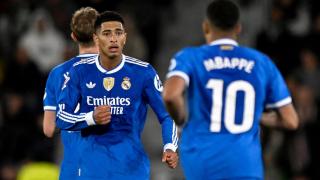 Bellingham celebra el gol del empate ante el Elche.