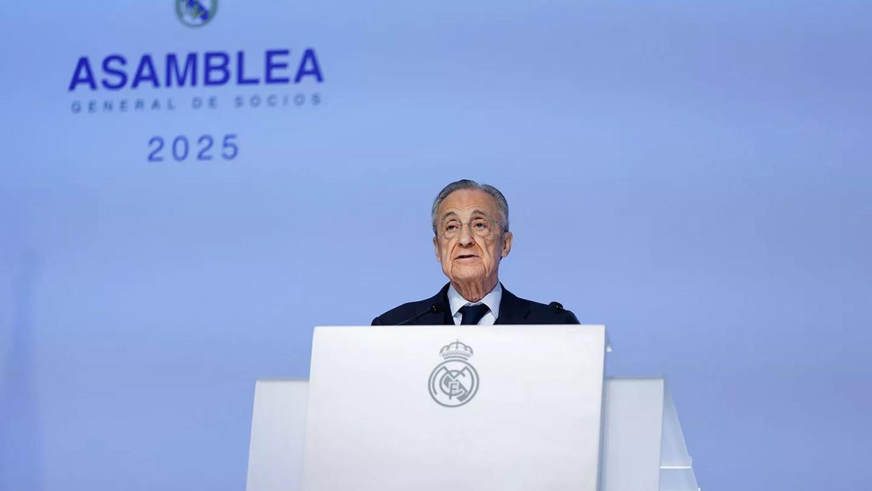 Florentino Pérez, en la Asamblea Ordinaria del Real Madrid 2025