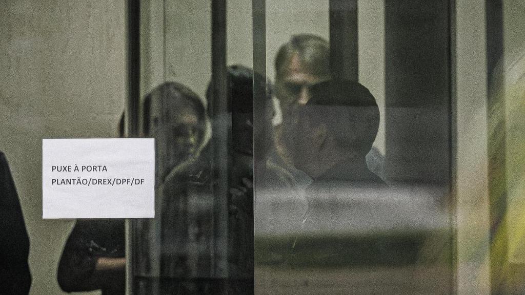 Jair Bolsonaro, en la Superintendencia de la Policía Federal en Brasilia.