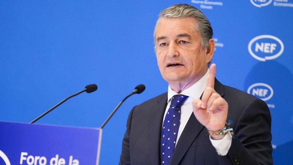 Antonio Sanz, este lunes en el foro Nueva Economía celebrado en Sevilla.