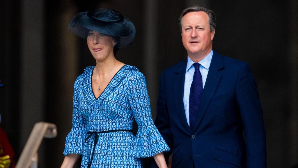 David Cameron y su esposa, Samantha, en una fotografía de 2022.