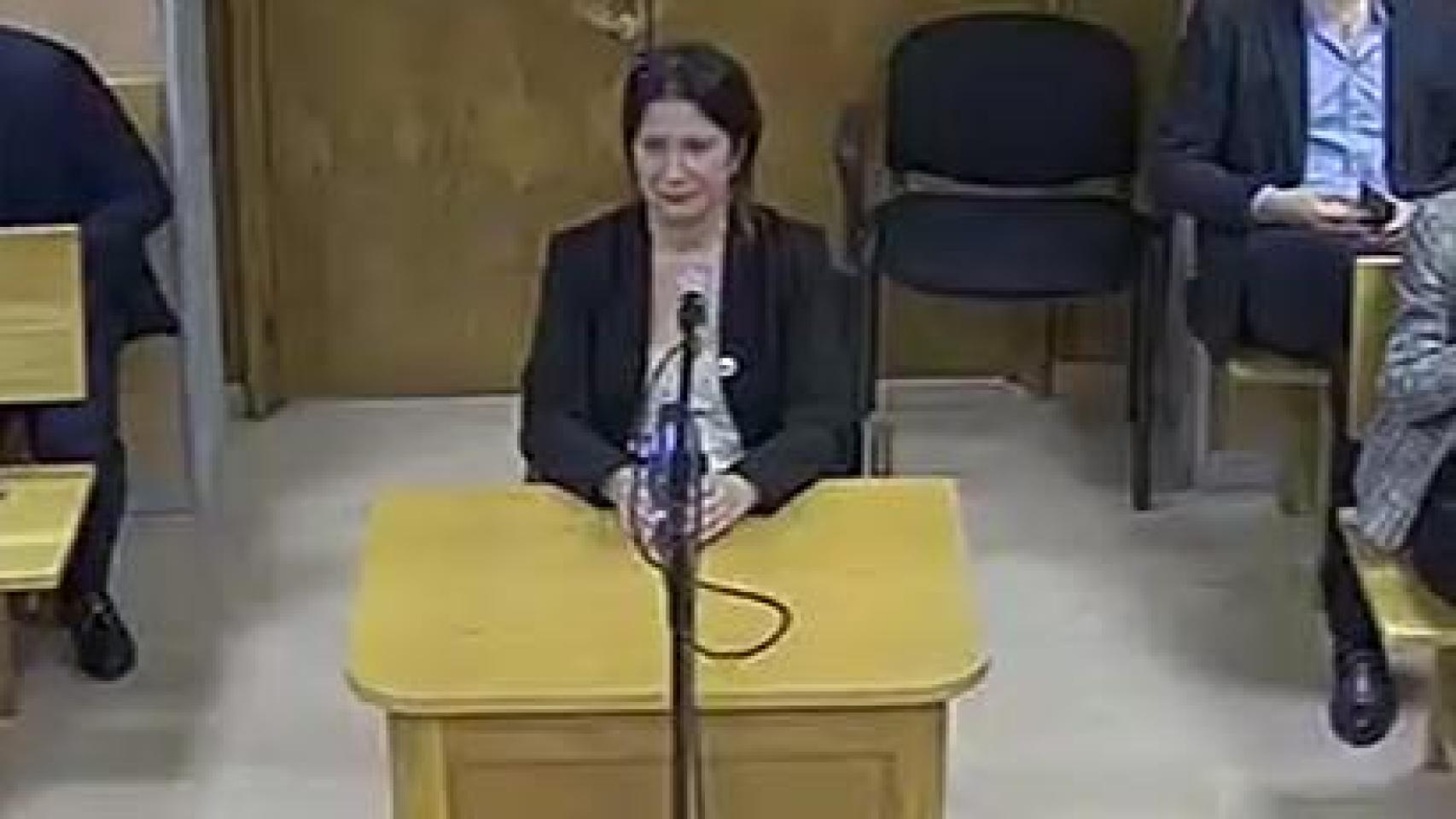 Leire Díez, ante el juez.