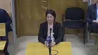 Leire Díez, ante el juez.