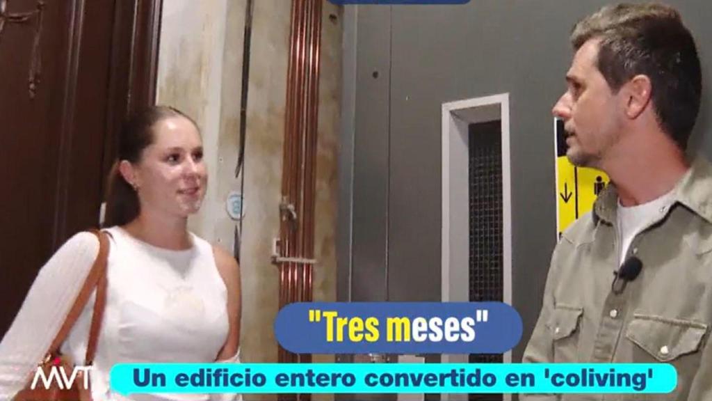 Joven extranjera que alquila uno de los pisos en el edificio de Rosario.