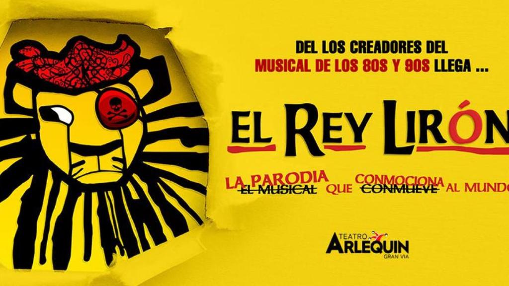 Cartel de la parodia 'El Rey Lirón', que será representada este mes en la capital compostelana