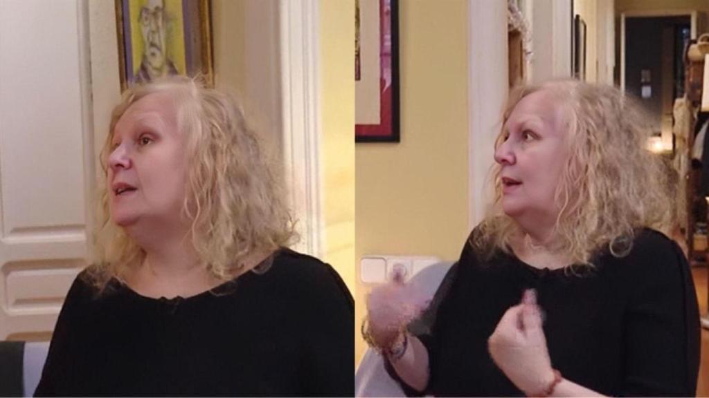 Rosario, inquilina que está siendo desalojada de su vivienda, después de 26 años.