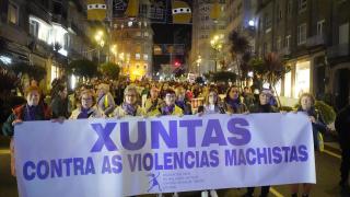 Imagen de la manifestación por el 25-N del año pasado en Vigo.