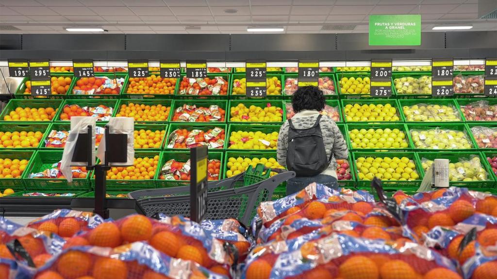 Sección de fruta del Mercadona de Illescas.