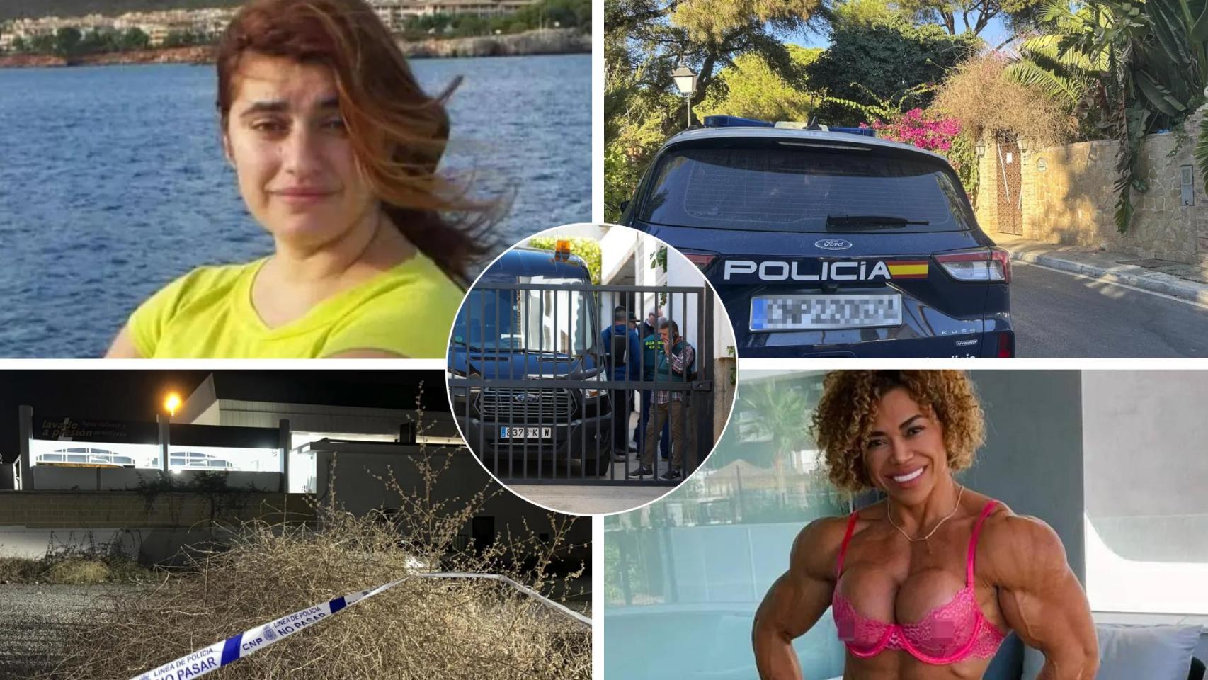 Montaje con las víctimas.