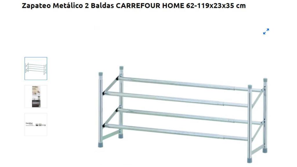 Zapateo metálico 2 baldas.