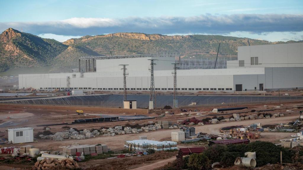 Obras en la gigafactoría de Sagunto. EFE/Biel Aliño