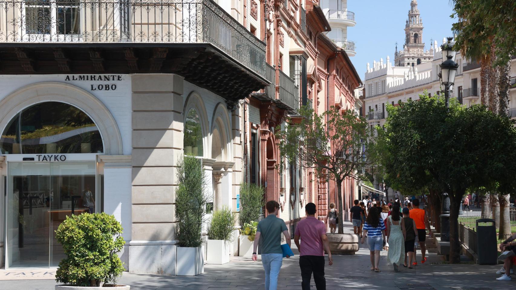 La avenida de la Constitución es la calle más cara de Sevilla por su elegancia y cercanía al tranvía