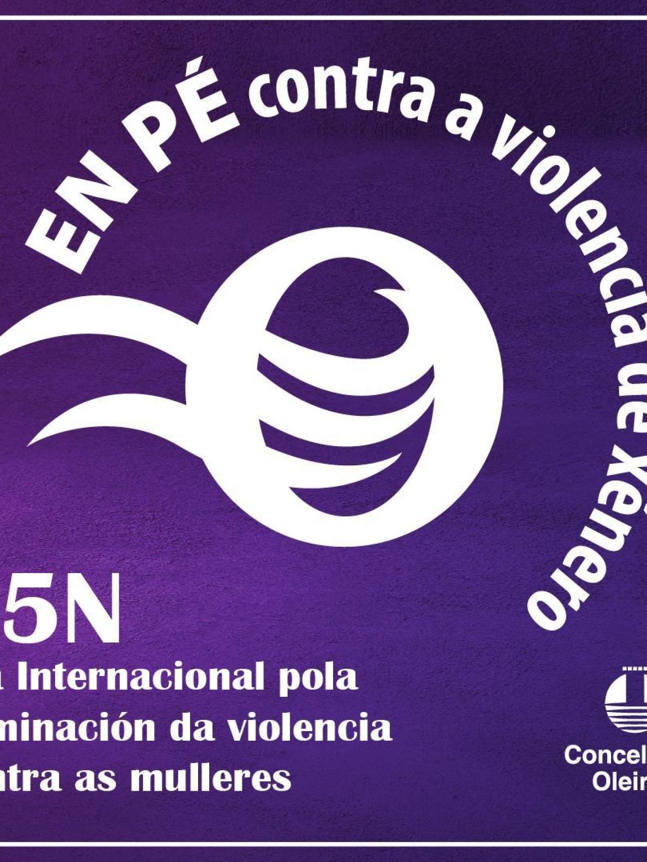 Cartel de En pé Oleiros 25N