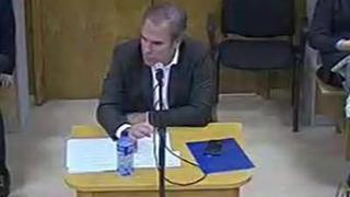 Fotograma del vídeo de la declaración como investigado de Pérez Dolset.
