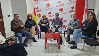 Maíllo junto a Araújo en Vigo este lunes.