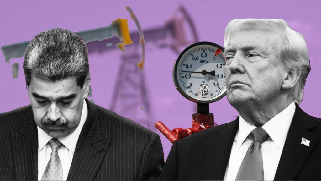 Fotomontaje de Nicolas Maduro, presidente de Venezuela, y Donald Trump, presidente de EEUU.