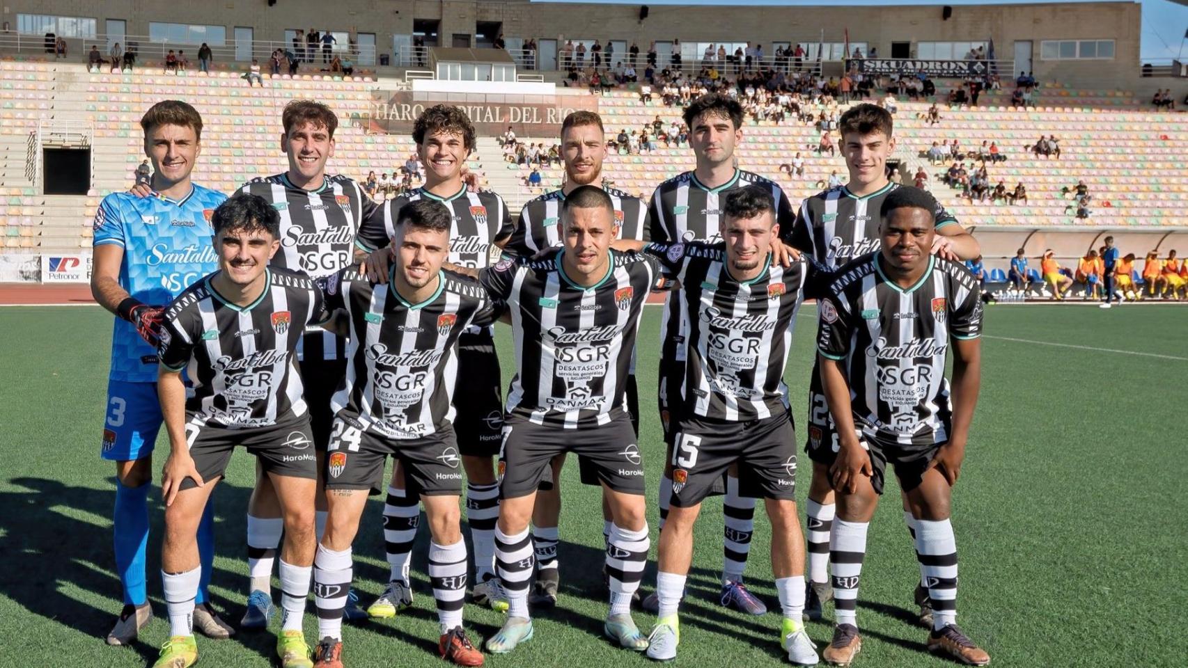 Once inicial del Haro Deportivo en un partido de la temporada 2025/2026.