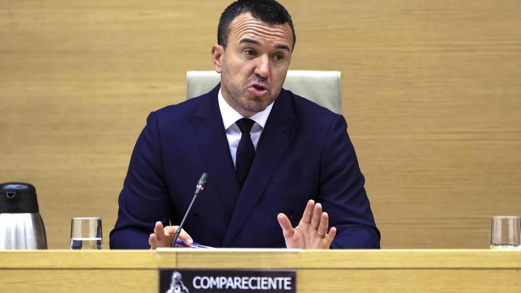 Mompó comparece en la comisión de investigación del Congreso sobre la dana. EFE/Kiko Huesca