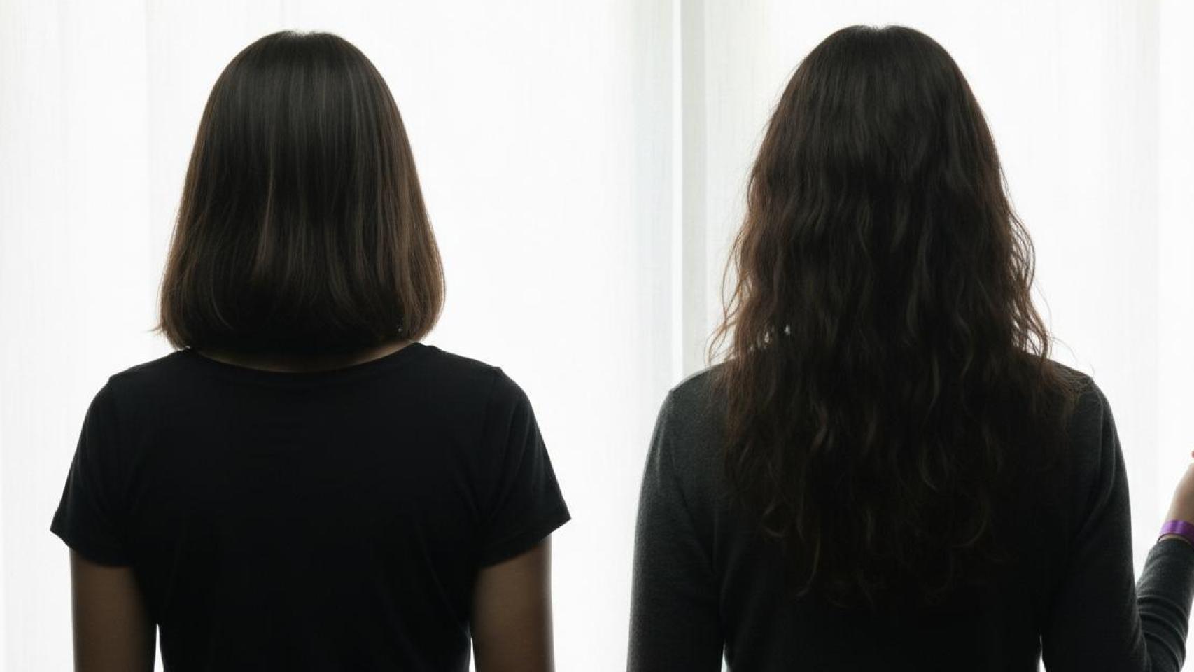 Dos mujeres de espaldas.