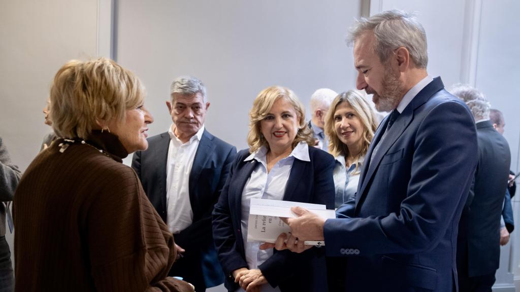 Marisa Lázaro con Jorge Azcón.